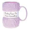 Taza de Cerámica Bola de Estambre Rosa