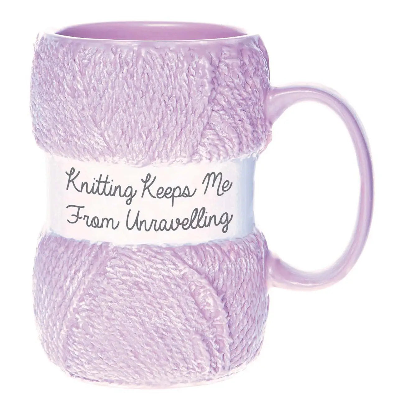 Taza de Cerámica Bola de Estambre Rosa