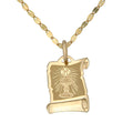 Medalla Del Caliz Italiana De Oro De 14k