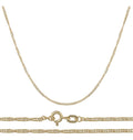 Cadena Singapur Oro 10k 50cm 2mm .8gr Italiano Color Dorado