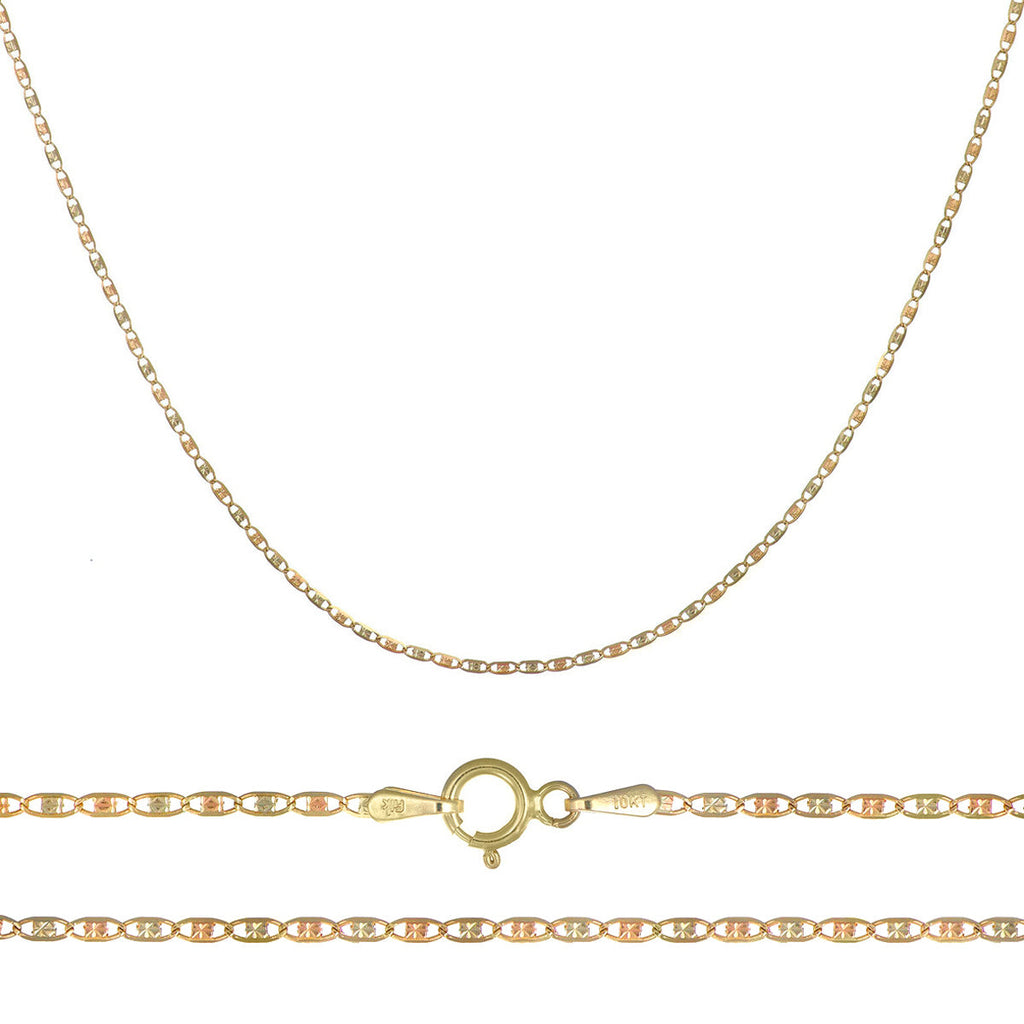 Cadena Valentino De Oro Italiano 14k, Calibre 1.5 Mm, 40cm
