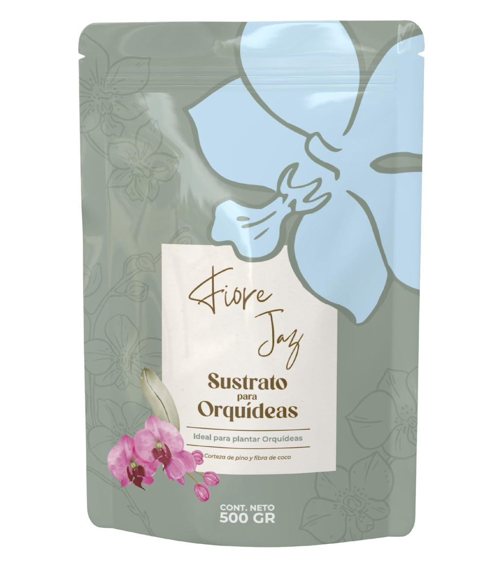 Sustrato para Orquídeas Fibra de Coco y Corteza de Pino 500g