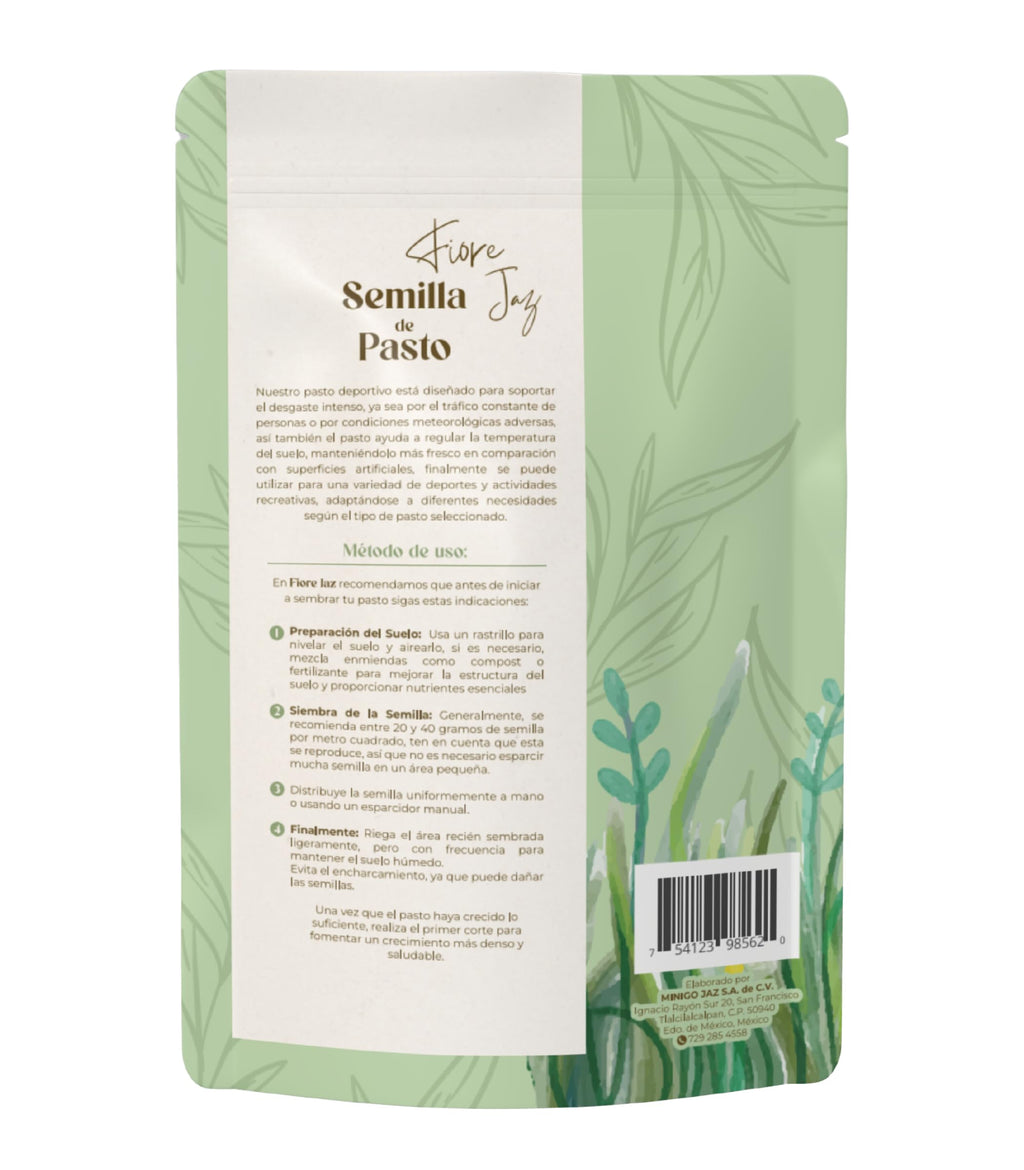 Semillas de Pasto Premium 1kg – Rinde 50m², Sol y Sombra