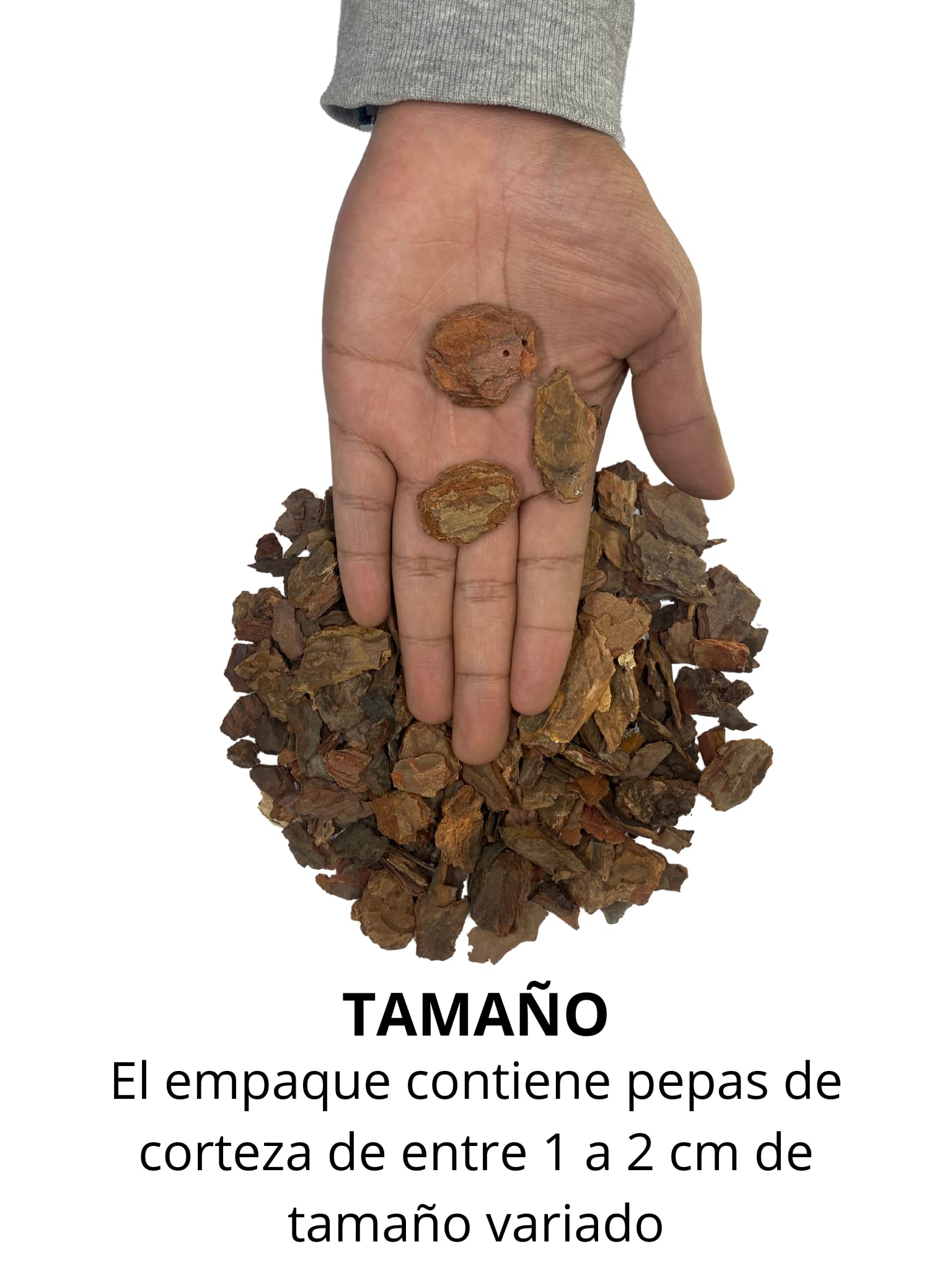 Corteza de Pino Natural 500g – Sustrato para Orquídeas