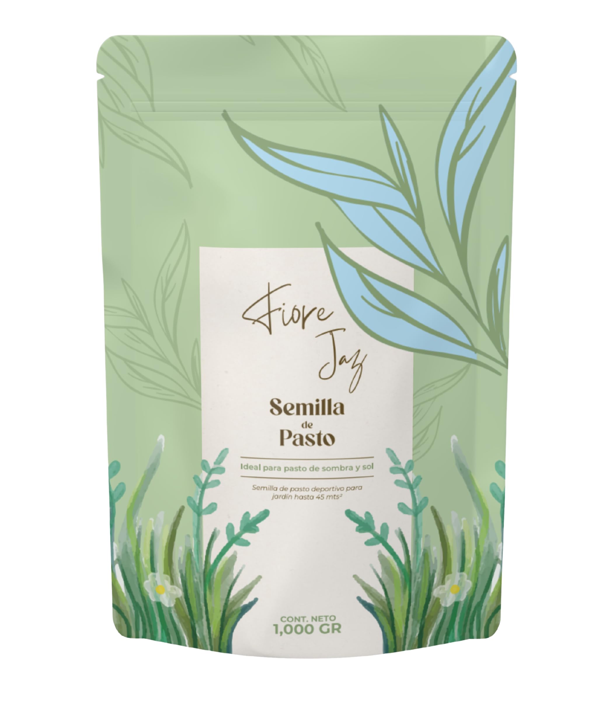 Semillas de Pasto Premium 1kg – Rinde 50m², Sol y Sombra