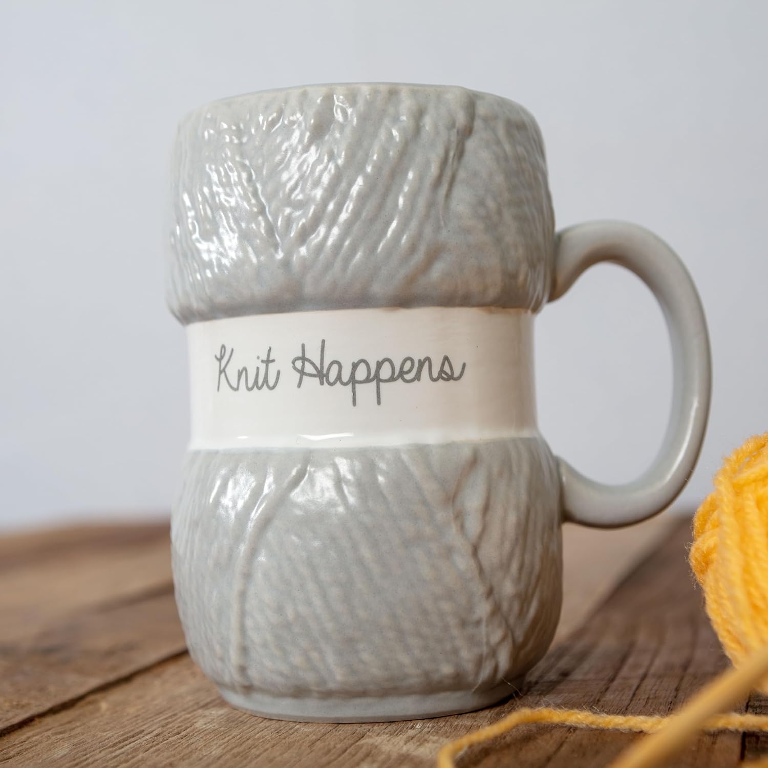 Taza de Cerámica Bola de Estambre Azul Celeste * Llega el 31 de octubre*