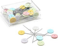 Alfileres Dritz con Cabezal Plano en Forma de Botón - 4.5 cm (50 Unidades)