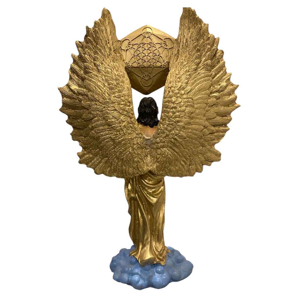 Metatron Arcangel Resina Nacional Pintado A Mano 32 Cm