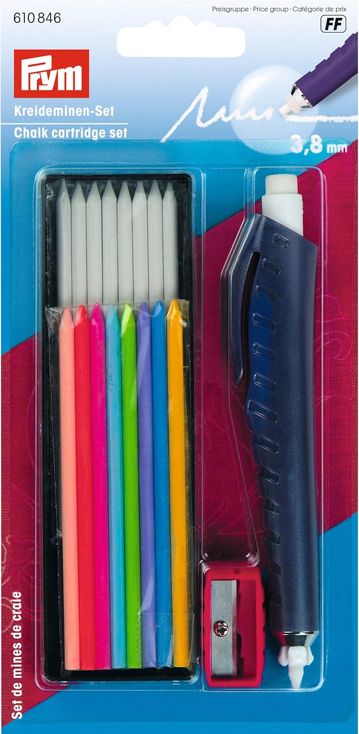 Set de gises y portagis Prym Lavable 8 colores