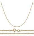 Cadena Singapur Oro 10k 45cm 2mm .7gr Italiano