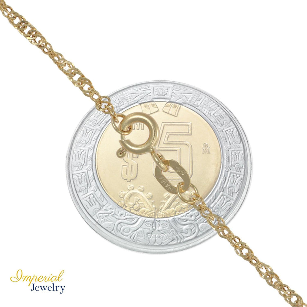 Cadena Singapur Oro 10k 45cm 2mm .7gr Italiano