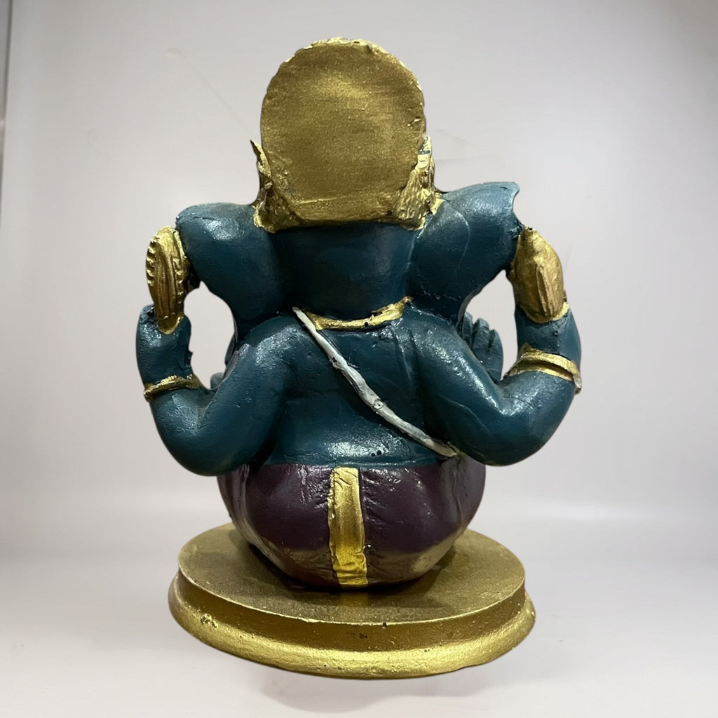 Ganesh 8.5 Cm Resina Nacional Pintado A Mano