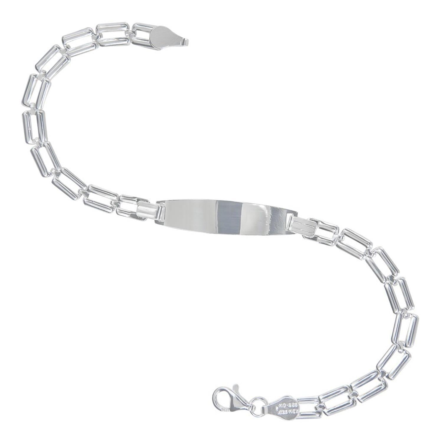 Pulsera Esclava De Plata Ley 925 Para Niña