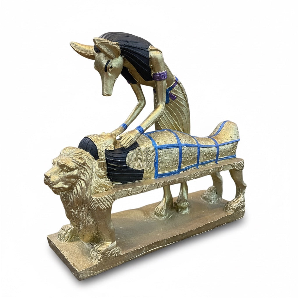 Estatua Anubis Resina 10076 Lety Original.