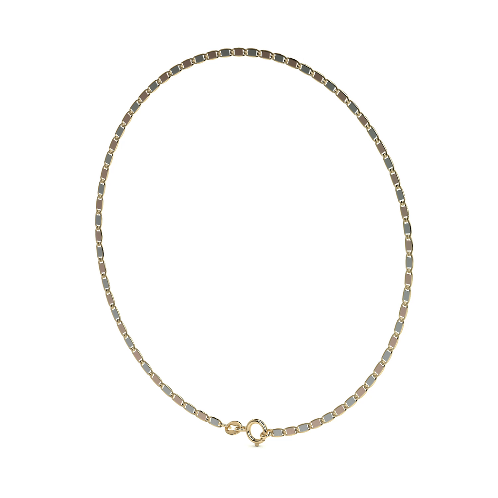Pulsera de Oro 10K Estilo Italiano Valentino | Brazalete Delicado en Oro Amarillo o Tricolor