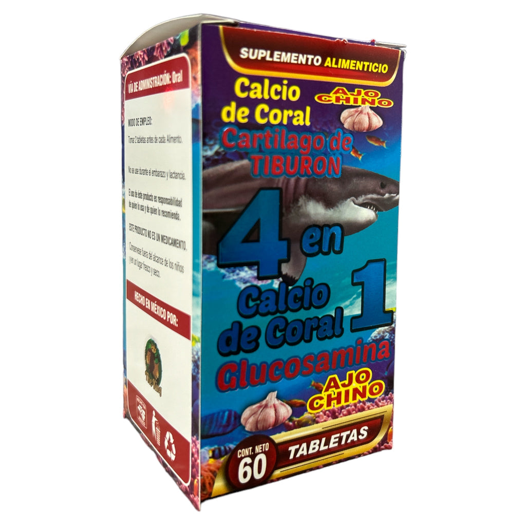 TAB CALCIO DE CORAL 4 EN 1 AJO CHINO C / 60 THE KING
