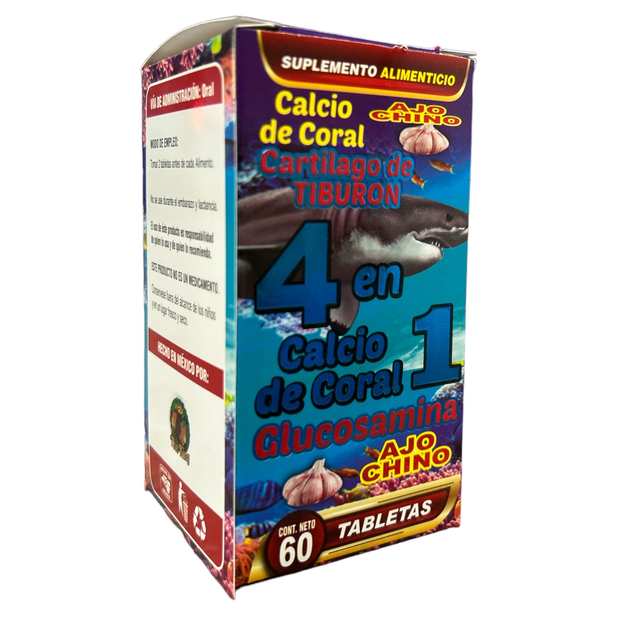 TAB CALCIO DE CORAL 4 EN 1 AJO CHINO C / 60 THE KING
