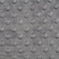 1/2 metro de Minky polar de puntos realzados gris 1.50 cm de ancho 100% poliester