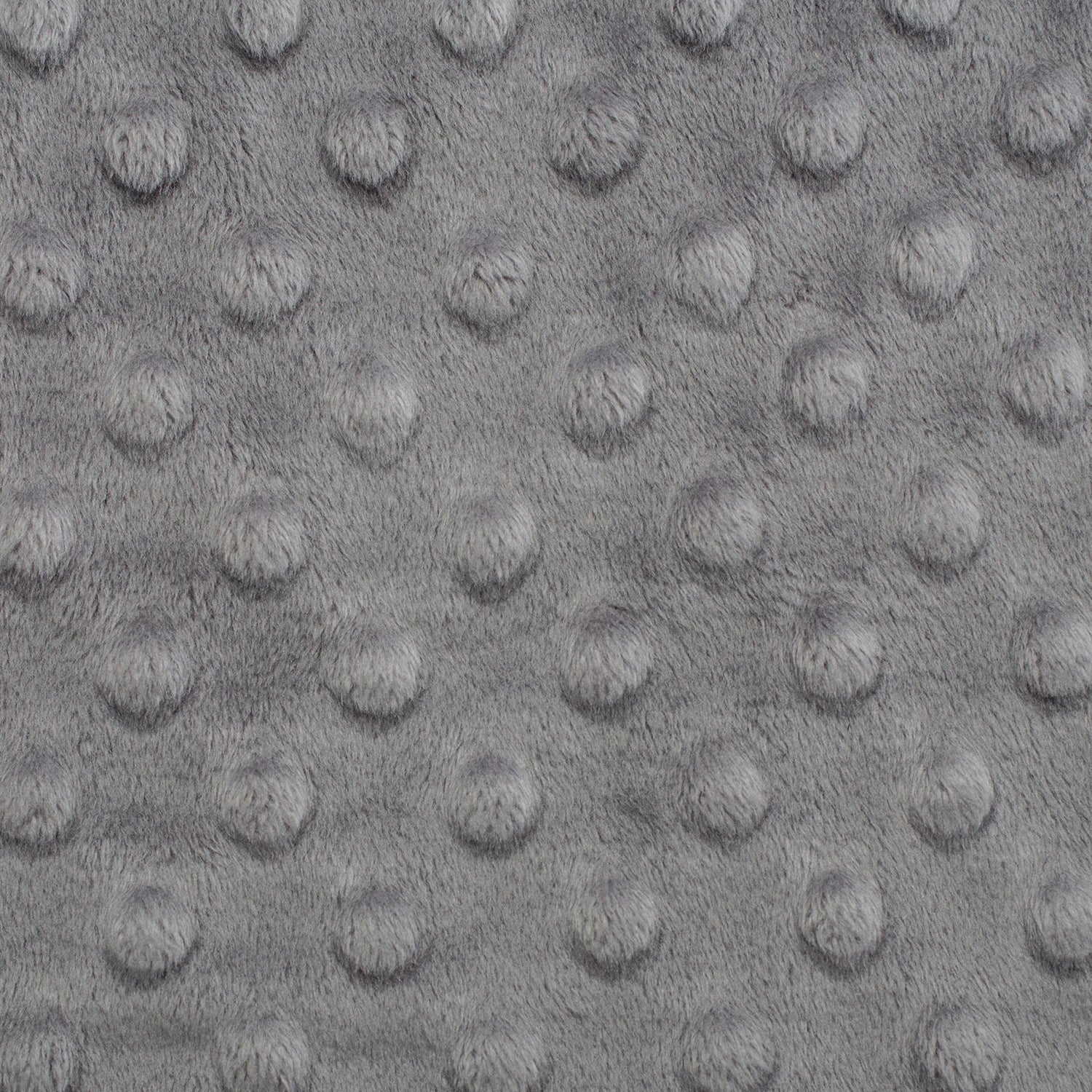 1/2 metro de Minky polar de puntos realzados gris 1.50 cm de ancho 100% poliester