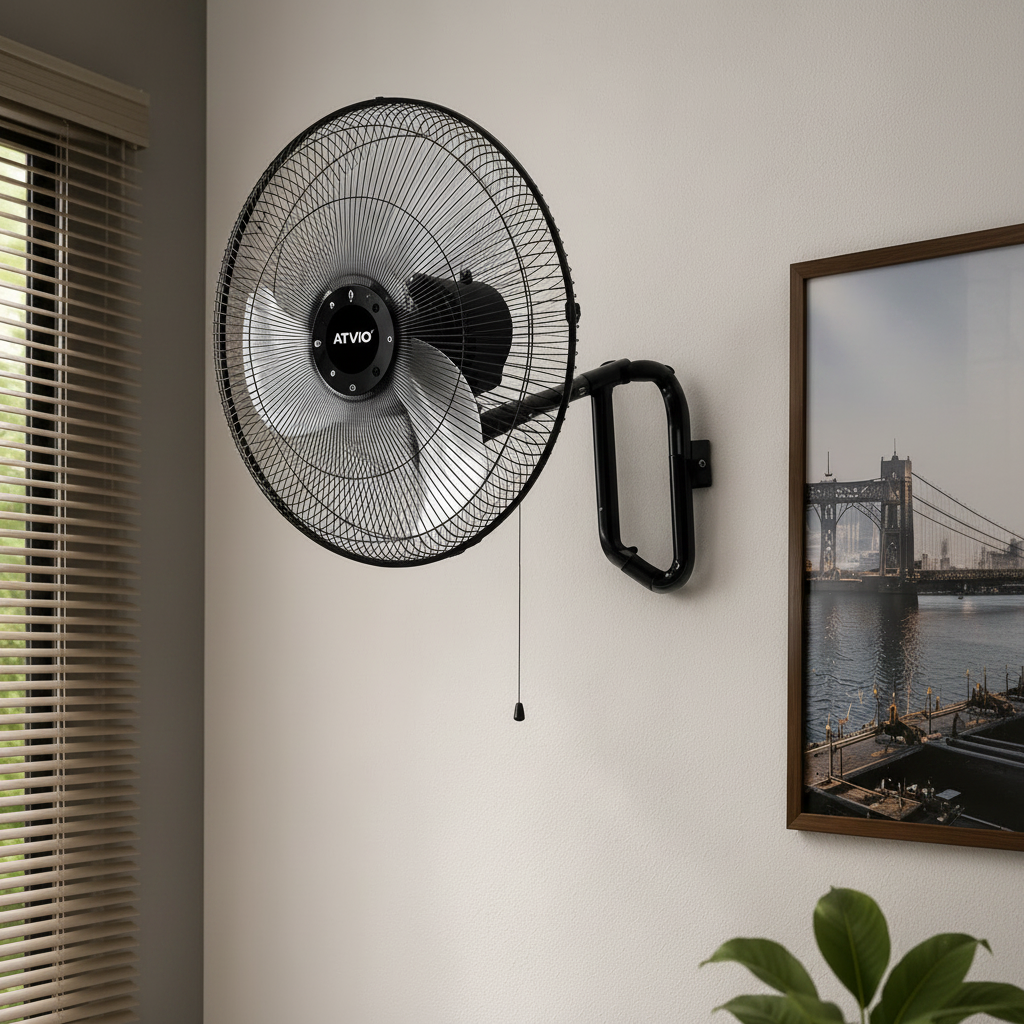Ventilador ATVIO 18" 3 en 1 – Pedestal, Piso y Pared | 3 Velocidades