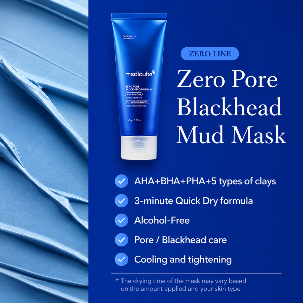 medicube - Zero Pore Blackhead Mud Mask | Mascarilla 100 g
