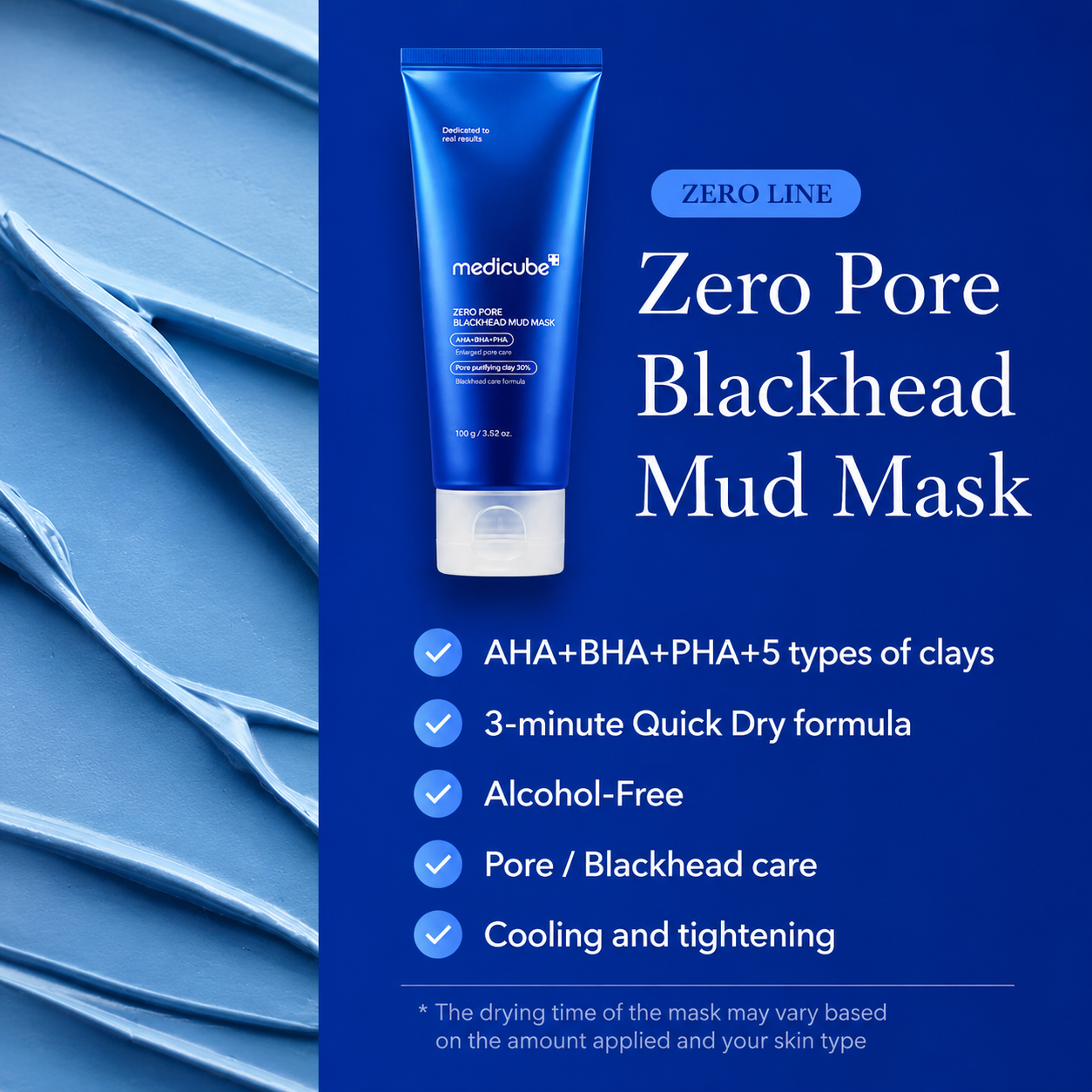 medicube - Zero Pore Blackhead Mud Mask | Mascarilla 100 g