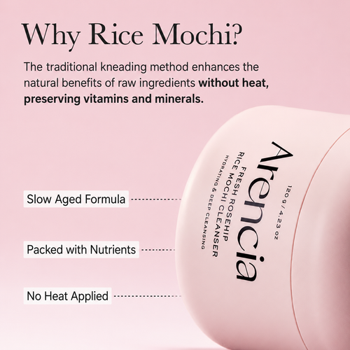 Arencia - Fresh Rosehip Rice Mochi Cleanser | Limpiador Facial 120 g