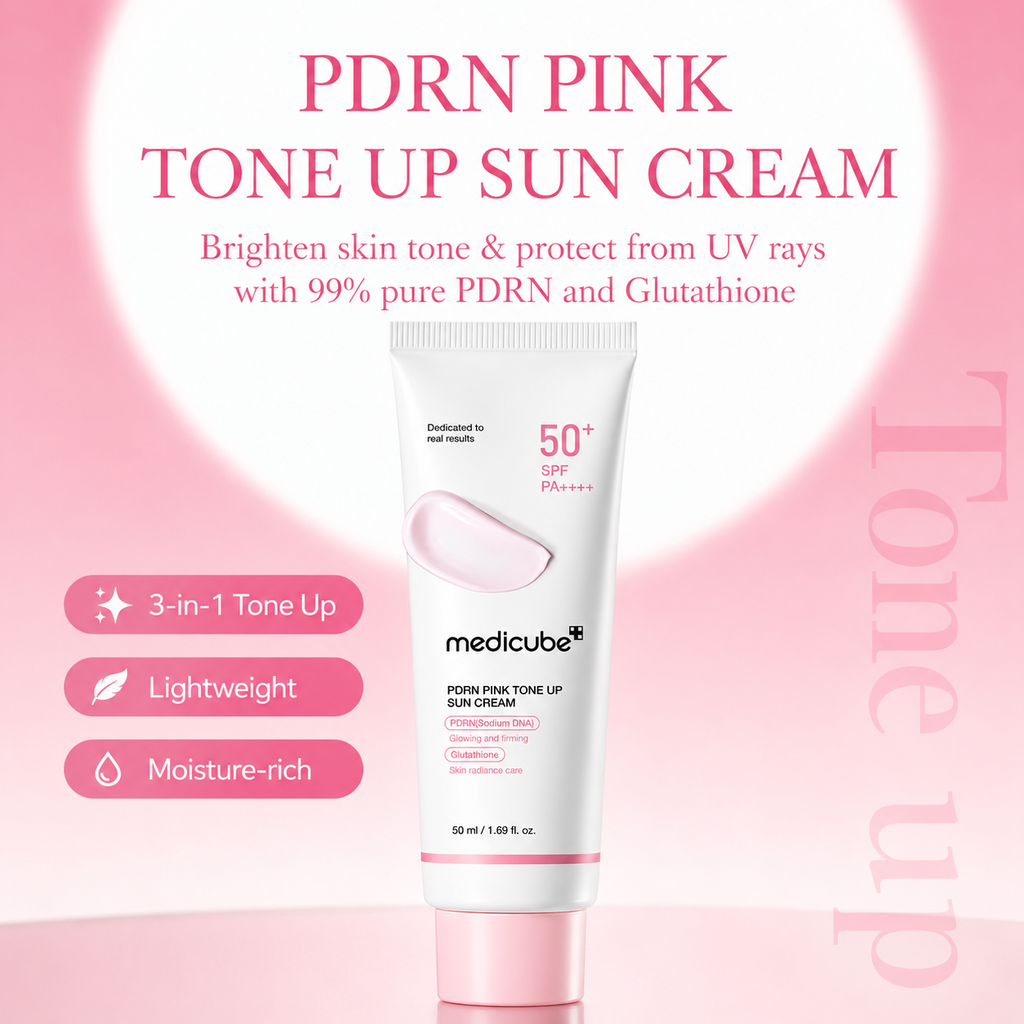 medicube - PDRN Pink Tone Up Sun Cream | Protector solar 50 ml