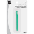 Dos Agujas de Plástico Verdes para Tejido Dritz
