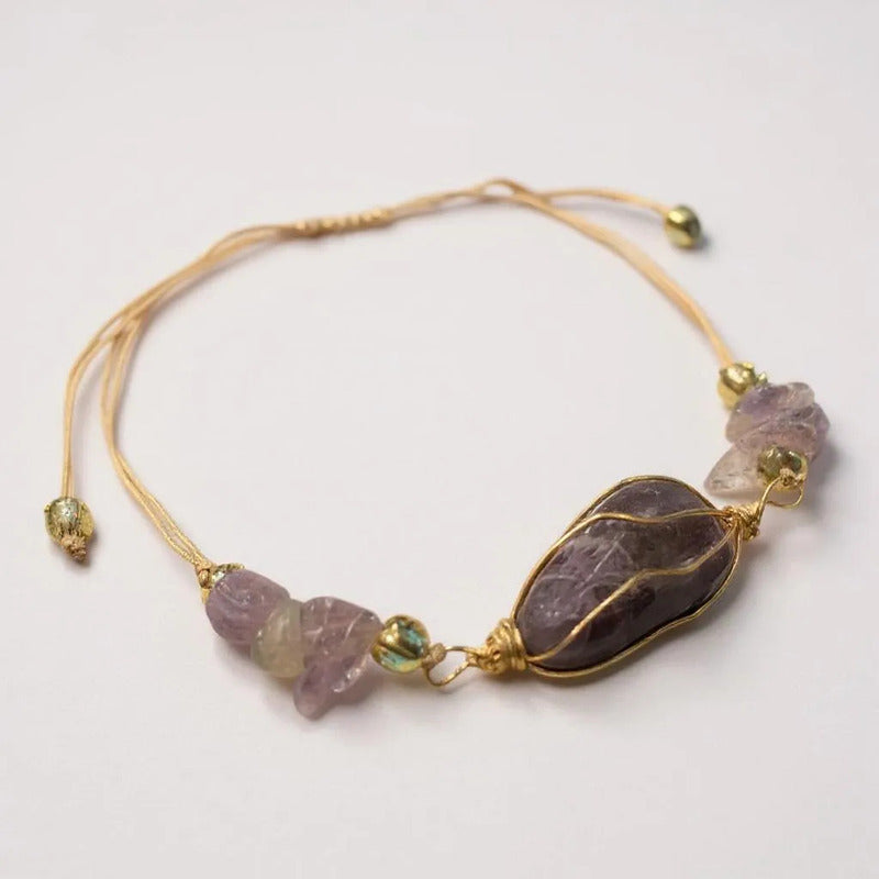 Pulsera Hereje Ajustable De Cuarzo