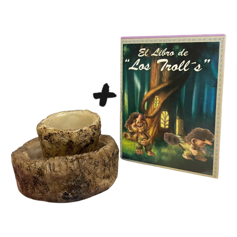 Comedero Y Bebedero Para Troll + Semillas Café