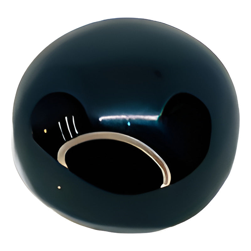 Ombliguera Artesanal De Obsidiana Negra Única Negro