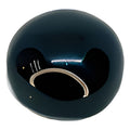 Ombliguera Artesanal De Obsidiana Negra Única Negro