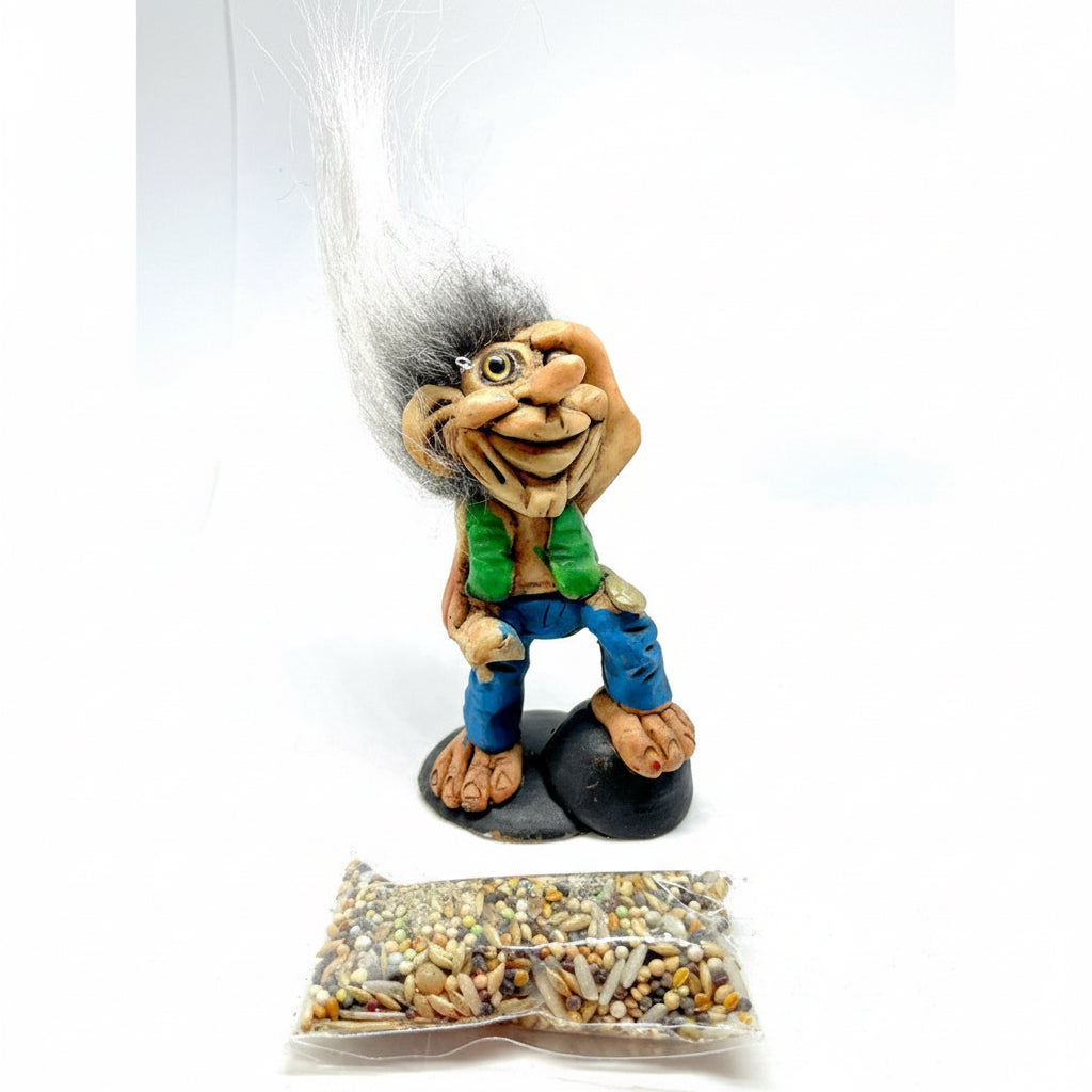 Troll Visionario Resina +semillas + Tarjeta Activación 11cm