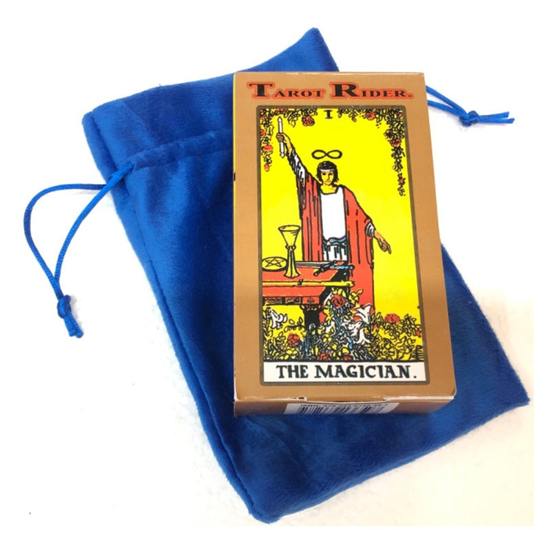 Tarot Rider + Instructivo + Amuleto + Morral  Import. 12.5cm