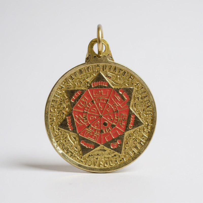 Sello Seite Arcangeles  Metatron Dije Metal Encapsulado 30mm
