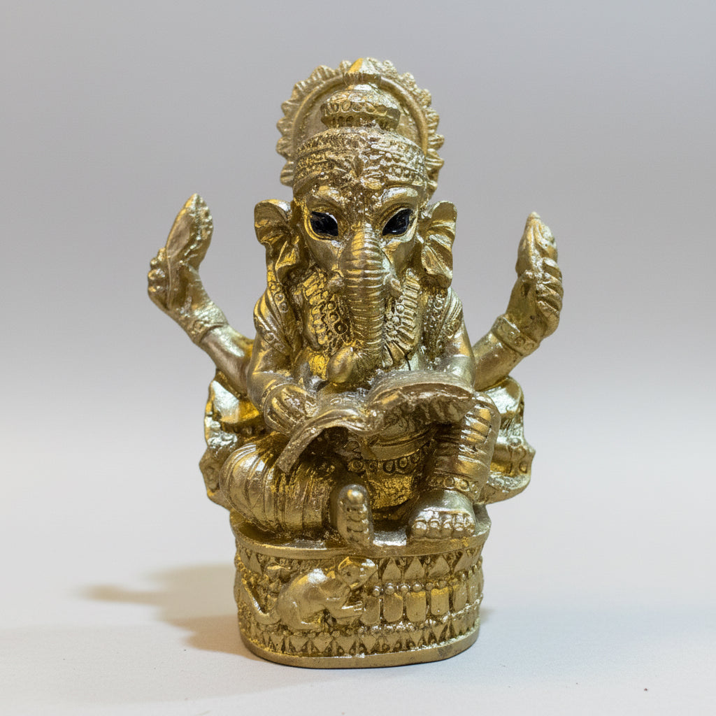 Ganesh Figura Resina Dios De La Prosperidad 7.5 Cm 1 Pieza