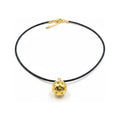Llamador De Angeles Sencillo En Metal Dorado Dorado