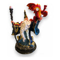 Merlin Con Dragón Figura De Resina Variado