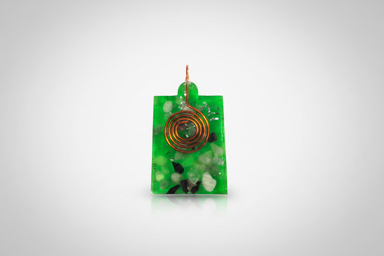 Orgonita Colgante Dije Amuleto Limpia La Energía Rectangulo