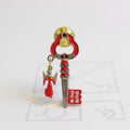 Arcangel Uriel Prendedor 1.5x1.5x4.2 Rojo