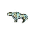 Buey Del Año Chino Amuleto En Miniatura 0.5cm De Alto Dorado