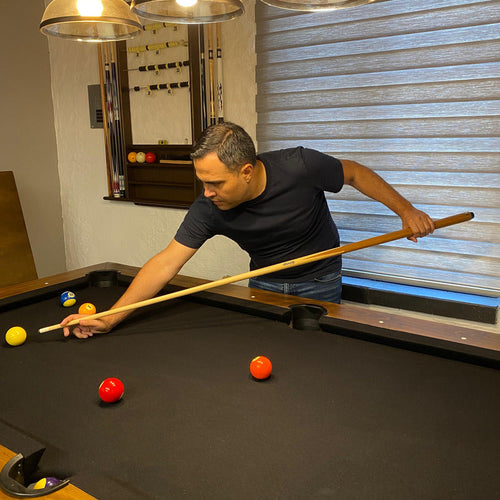 1 Taco de Billar + Triangulo + 4 Tizas