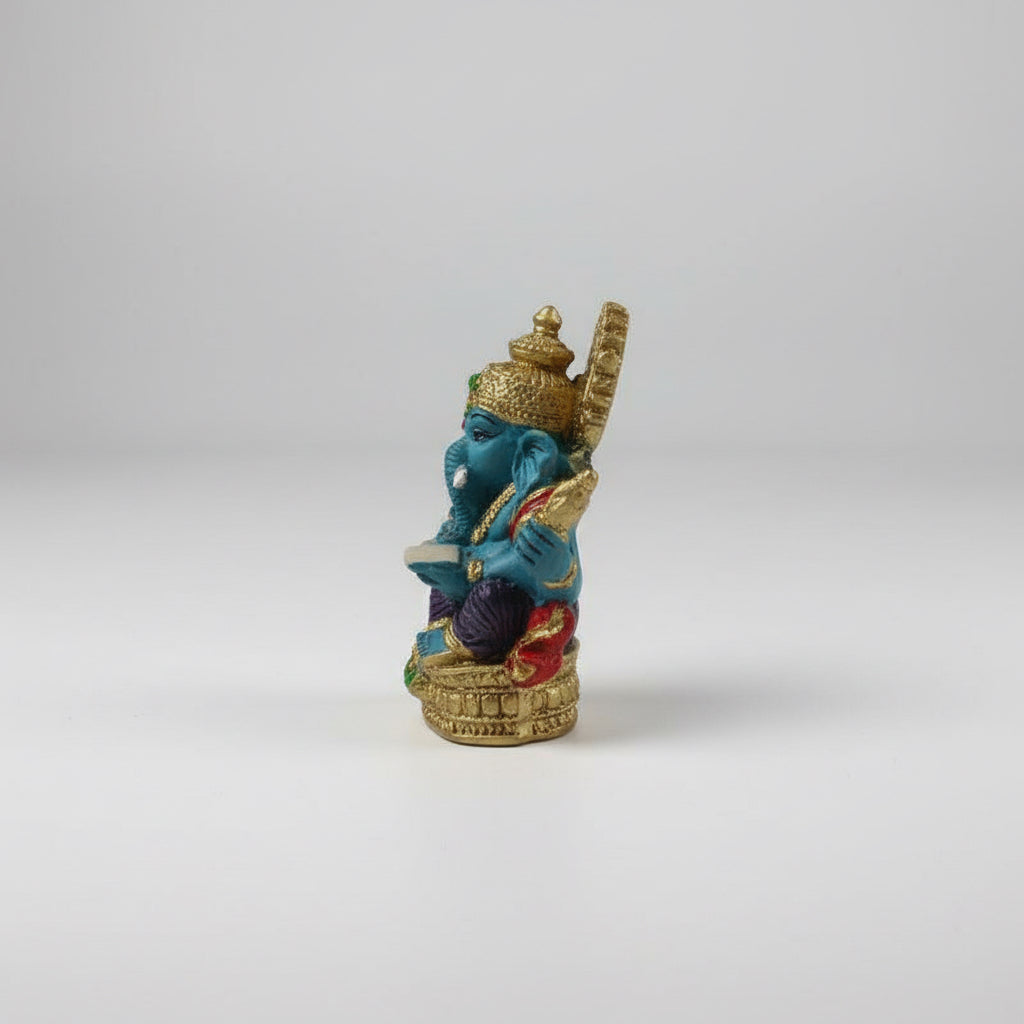 Ganesh Figura Resina Dios De La Prosperidad 7.5 Cm 1 Pieza