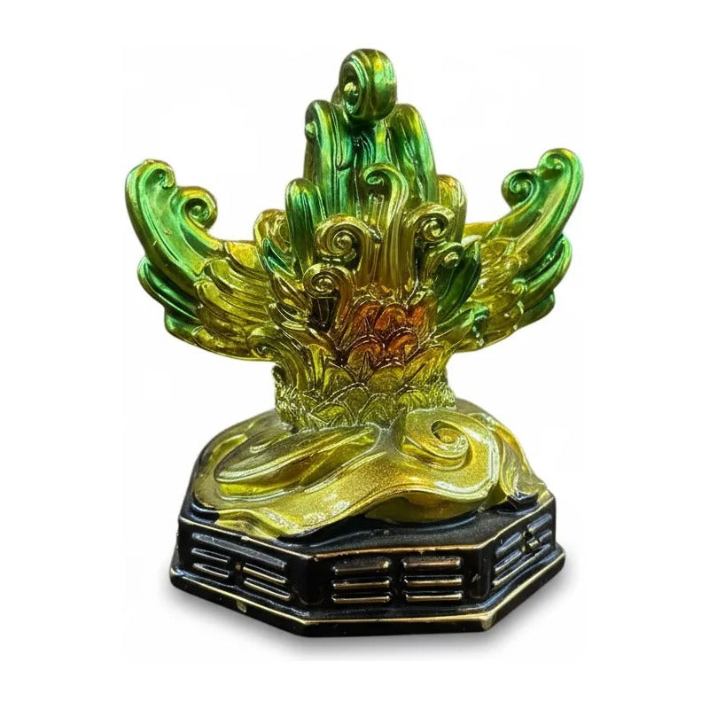 Figura Ave Fénix Dorada Feng Shui Abundancia 8cm Dorado