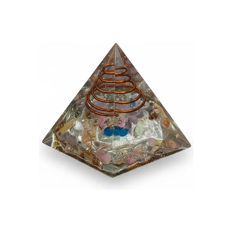 Piramide Orgonita 4 Cm De Altura Transparente