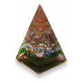 Pirámide De Orgonita 7cm Con Resina verde
