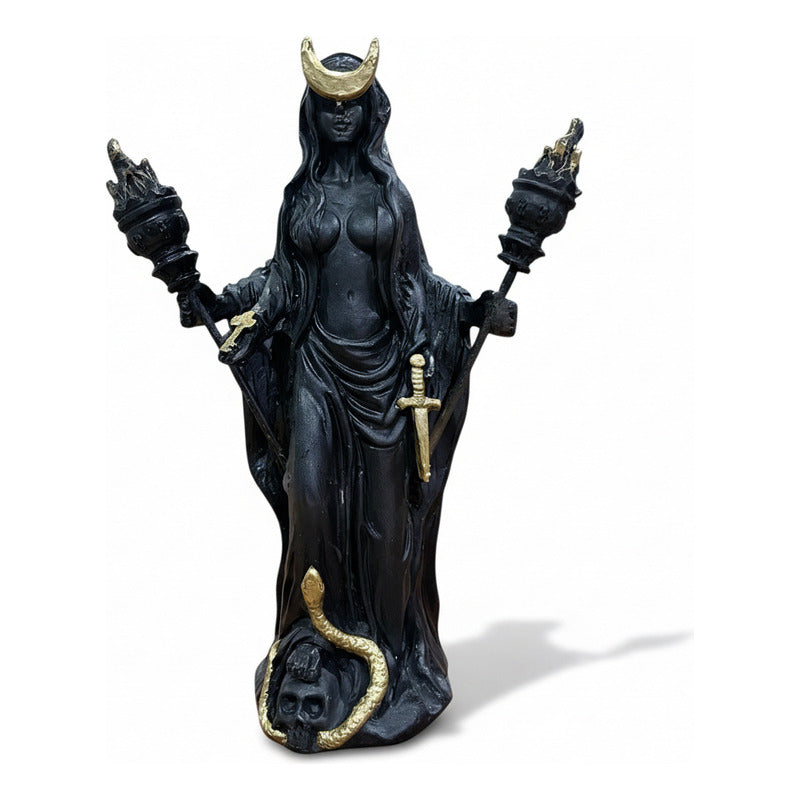 Hecate Escultura De Resina De 16 Cm De Alto