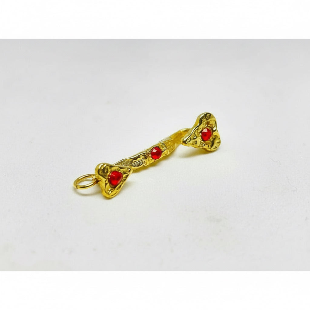 Ru Yi Amuleto Feng Shui Baño De Oro Con Cristal 4 Cm