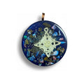 Orgonita Con Nudo De Brujas De 3.5 Cm De Diametro Azul